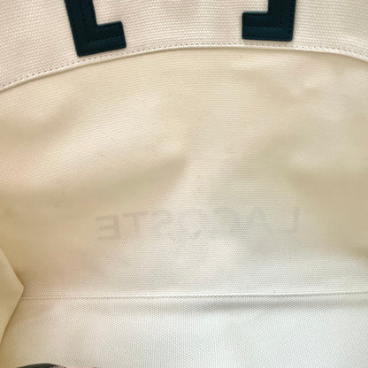 LACOSTE ラコステ バッグ レディース ヘリテージキャンバス テニススタイルトートバッグ カジュアル 大きめ 綿 ベージュ