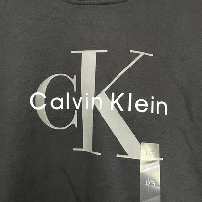 Calvin Klein Jeans カルバンクライン ジーンズ パーカー L 長袖 フード ロゴ プリント メンズ  ブラック