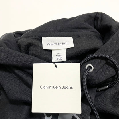 Calvin Klein Jeans カルバンクライン ジーンズ パーカー L 長袖 フード ロゴ プリント メンズ  ブラック