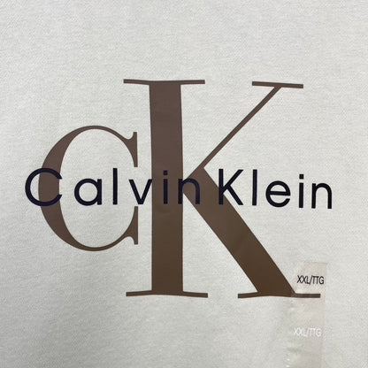 Calvin Klein Jeans カルバンクライン ジーンズ トレーナー XXL 長袖 ロゴ CK プリント 緑 グリーン