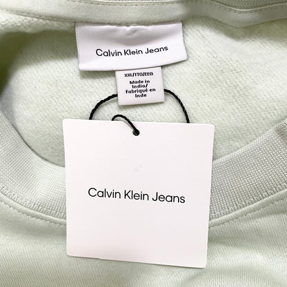 Calvin Klein Jeans カルバンクライン ジーンズ トレーナー XXL 長袖 ロゴ CK プリント 緑 グリーン
