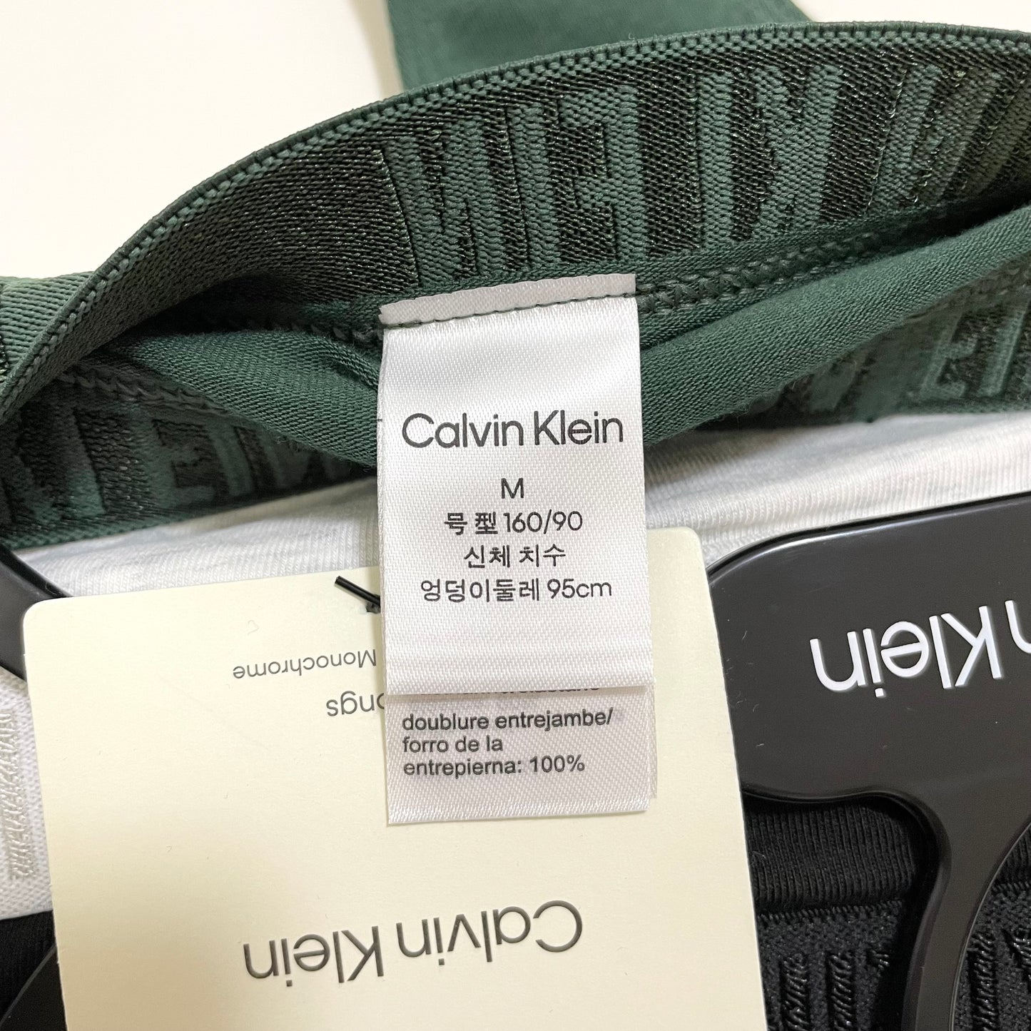 Calvin Klein カルバンクライン ショーツ M 3枚セット Tバック レディース 緑 グリーン グレー 黒 ブラック