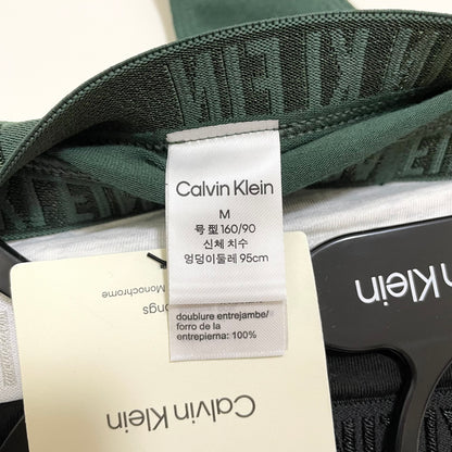 Calvin Klein カルバンクライン ショーツ M 3枚セット Tバック レディース 緑 グリーン グレー 黒 ブラック