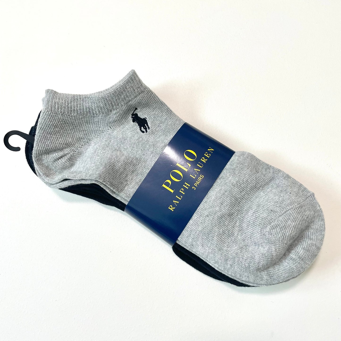 POLO RALPH LAUREN ポロ ラルフローレン 靴下 メンズ くるぶし丈 シンプル 3足セット ワンポイント ロゴ