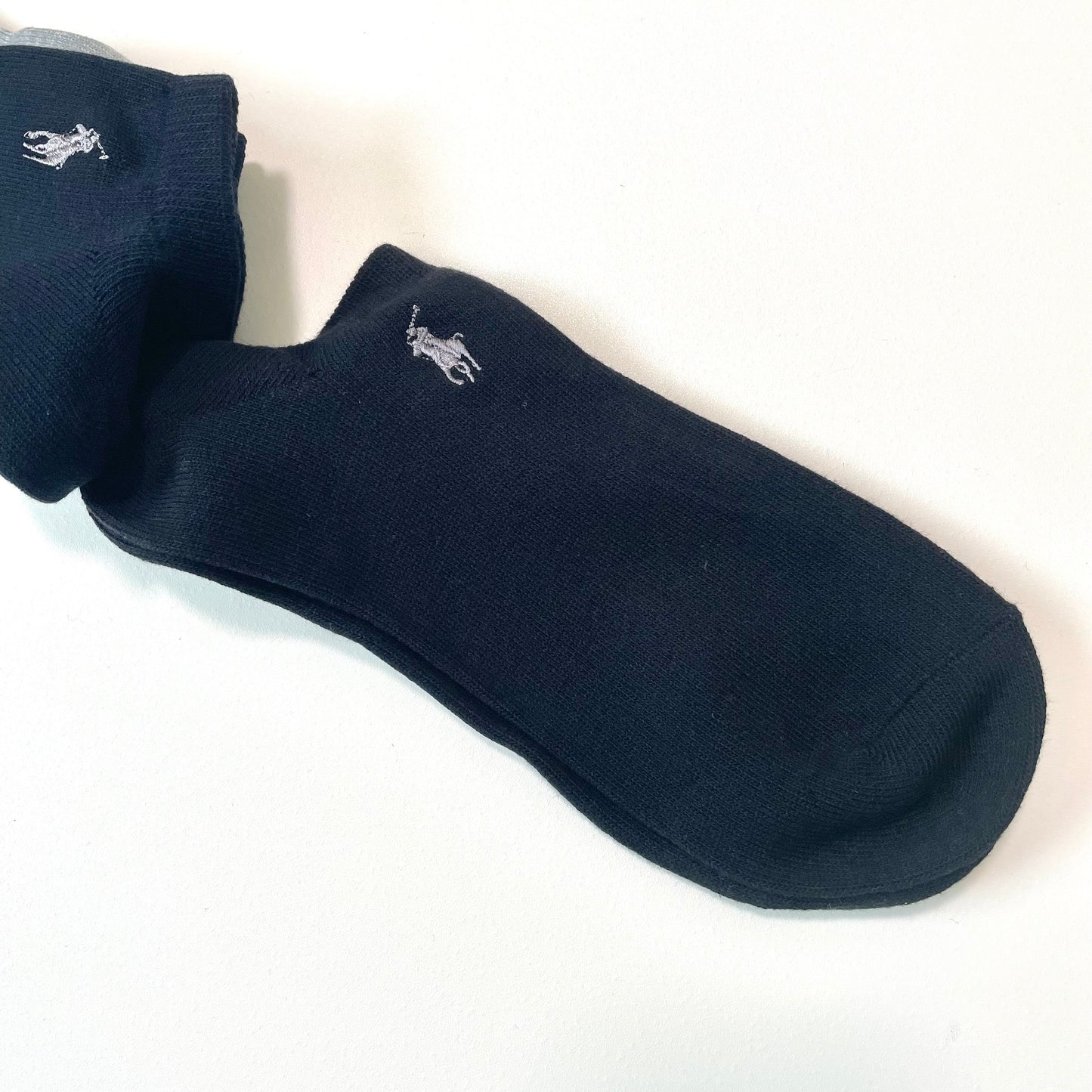 POLO RALPH LAUREN ポロ ラルフローレン 靴下 メンズ くるぶし丈 シンプル 3足セット ワンポイント ロゴ
