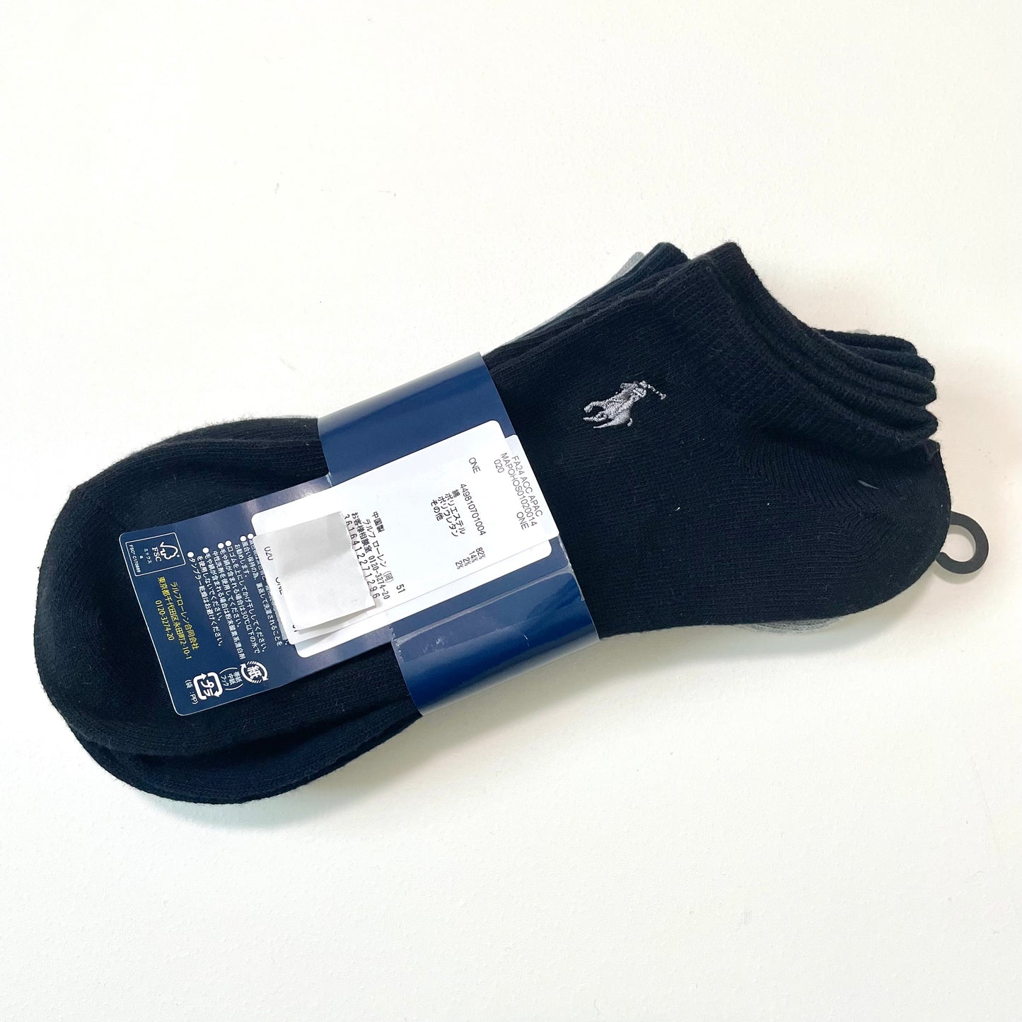 POLO RALPH LAUREN ポロ ラルフローレン 靴下 メンズ くるぶし丈 シンプル 3足セット ワンポイント ロゴ