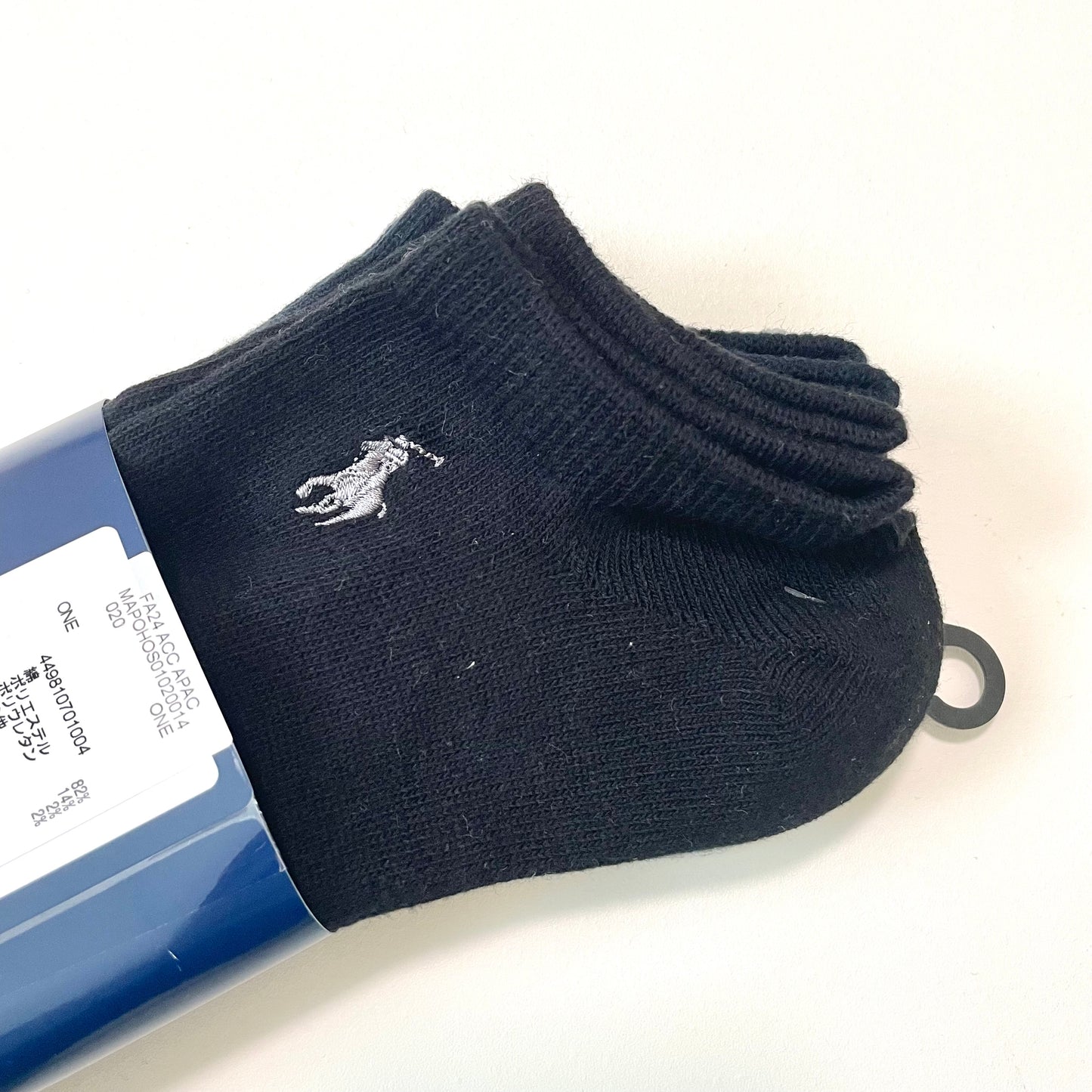 POLO RALPH LAUREN ポロ ラルフローレン 靴下 メンズ くるぶし丈 シンプル 3足セット ワンポイント ロゴ