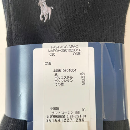 POLO RALPH LAUREN ポロ ラルフローレン 靴下 メンズ くるぶし丈 シンプル 3足セット ワンポイント ロゴ