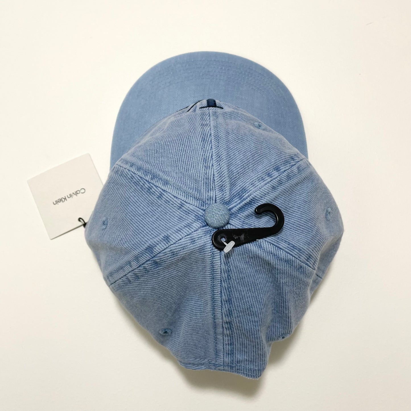 Calvin Klein カルバンクライン キャップ ベースボール 帽子 ONE SIZE デニム 刺繍 ロゴCK レディース 青