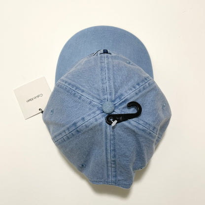Calvin Klein カルバンクライン キャップ ベースボール 帽子 ONE SIZE デニム 刺繍 ロゴCK レディース 青