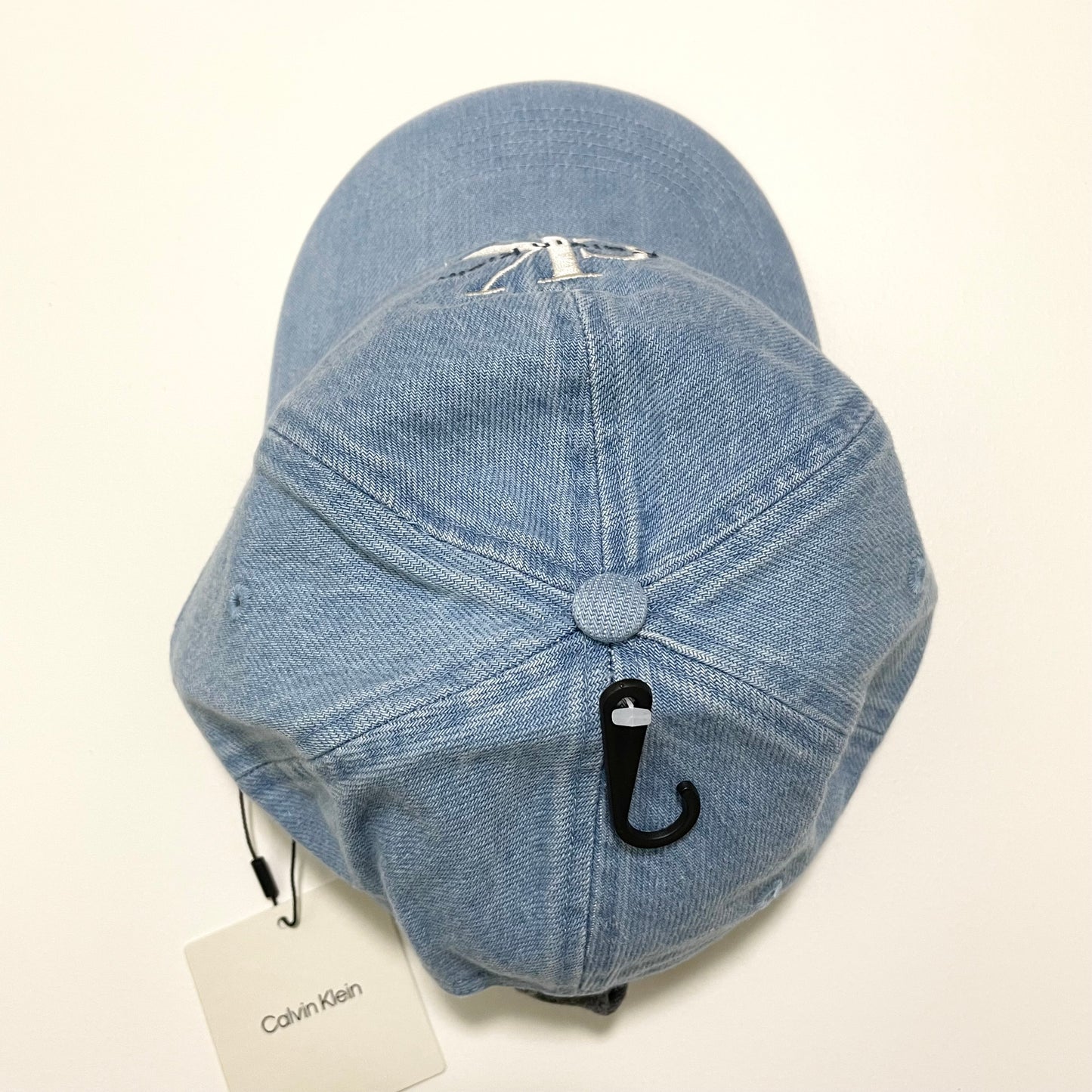 Calvin Klein カルバンクライン キャップ ベースボール 帽子 ONE SIZE デニム 刺繍 ロゴCK レディース 青