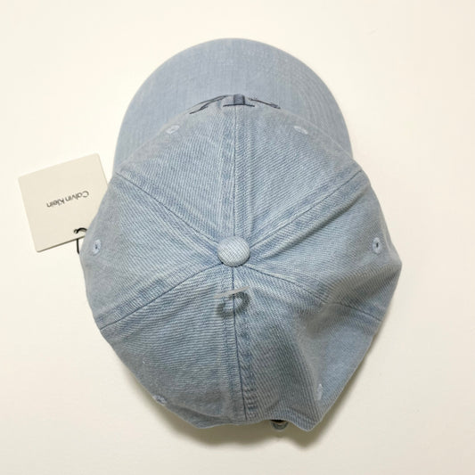 Calvin Klein カルバンクライン キャップ ベースボール 帽子 ONE SIZE デニム 刺繍 ロゴCK レディース 青