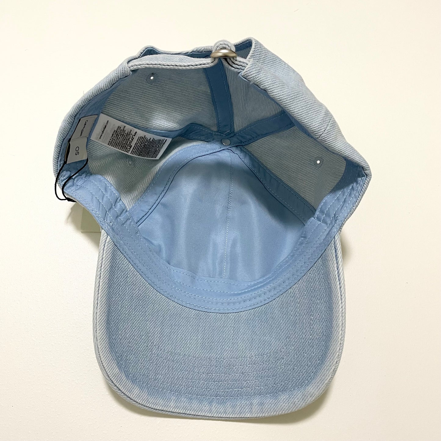 Calvin Klein カルバンクライン キャップ ベースボール 帽子 ONE SIZE デニム 刺繍 ロゴCK レディース 青