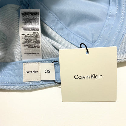 Calvin Klein カルバンクライン キャップ ベースボール 帽子 ONE SIZE デニム 刺繍 ロゴCK レディース 青