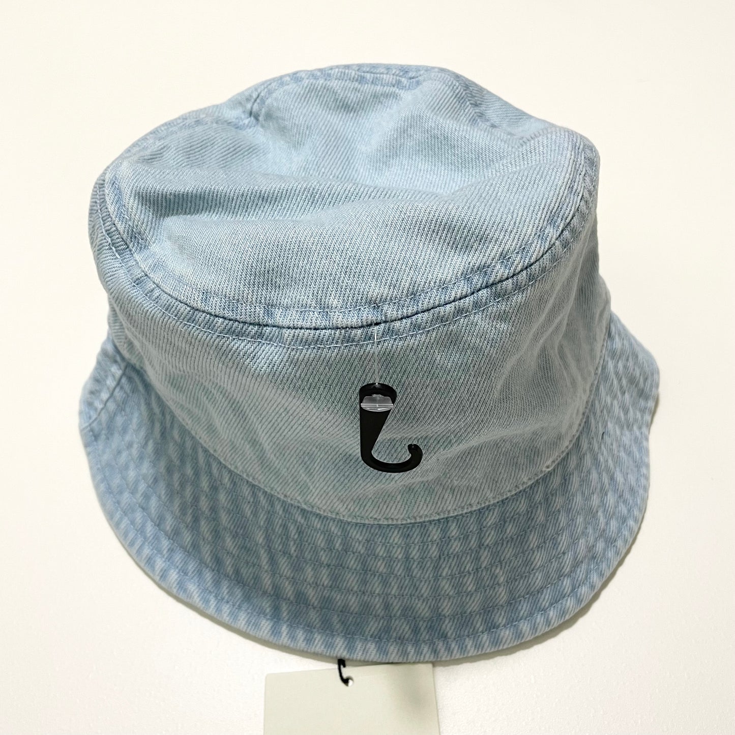 Calvin Klein カルバンクライン バケハ バケットハット 帽子 ONE SIZE デニム 刺繍 ロゴ レディース 青