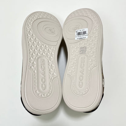 COACH コーチ PEANUTS SNOOPY スヌーピー コラボ スニーカー 26.5cm シグネチャー レディース ブラウン