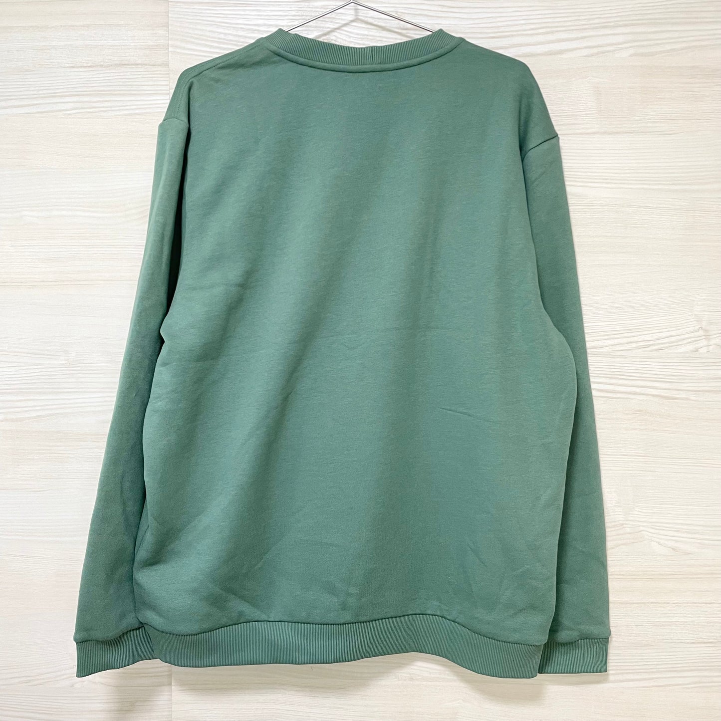 Calvin Klein カルバンクライン トレーナー XL 裏起毛 長袖 CK ブランド ロゴ プリント メンズ 緑 グリーン