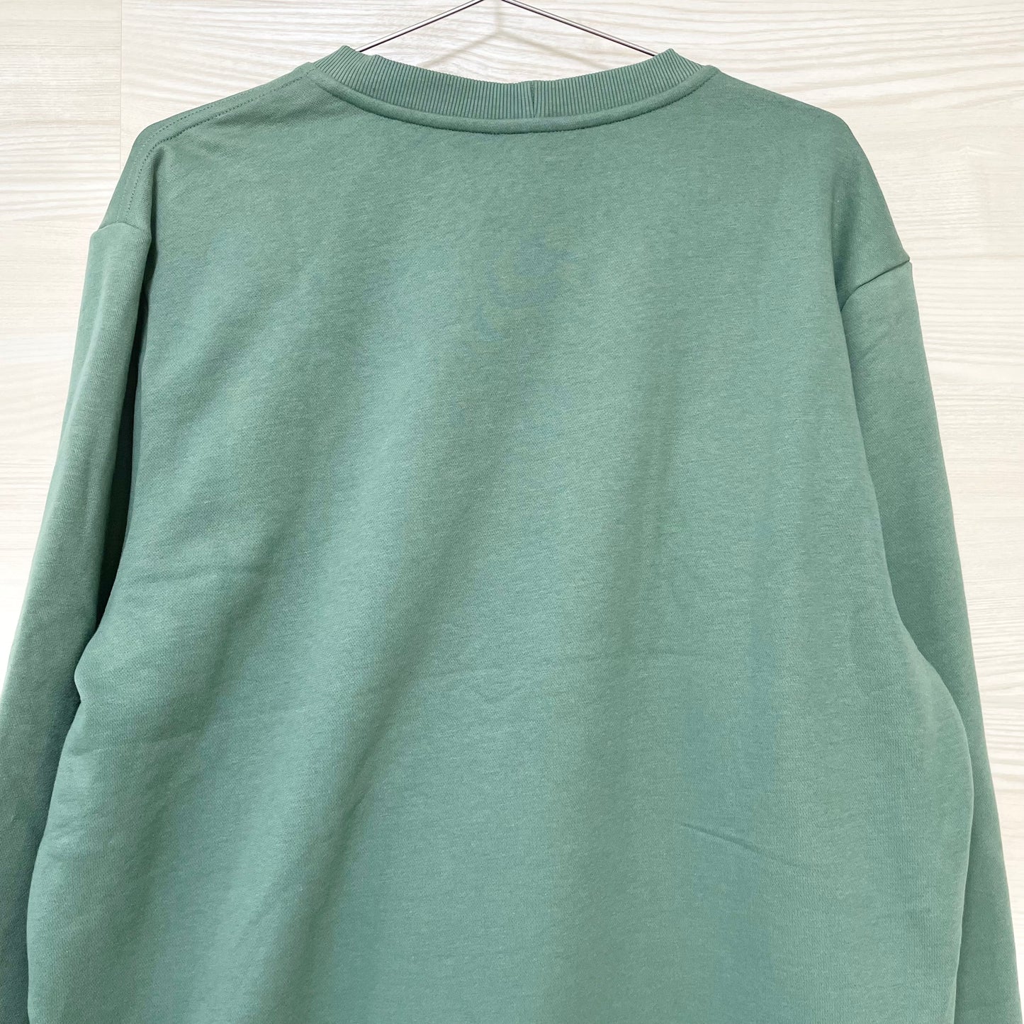 Calvin Klein カルバンクライン トレーナー XL 裏起毛 長袖 CK ブランド ロゴ プリント メンズ 緑 グリーン