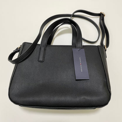 TOMMY HILFIGER トミーヒルフィガー ショルダーバッグ 斜め掛け レディース シンプル ロゴ トリコロール ブラック