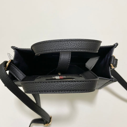 TOMMY HILFIGER トミーヒルフィガー ショルダーバッグ 斜め掛け ミニバッグ レディース トリコロール 総柄 ブラック