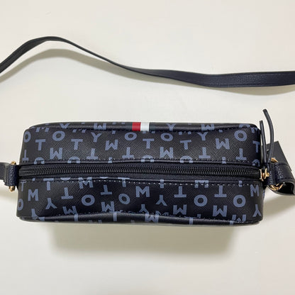 TOMMY HILFIGER トミーヒルフィガー ショルダーバッグ 斜め掛け ミニバッグ レディース トリコロール 総柄 ネイビー