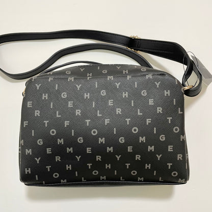 TOMMY HILFIGER トミーヒルフィガー ショルダーバッグ 斜め掛け ミニバッグ レディース トリコロール 総柄 ブラック