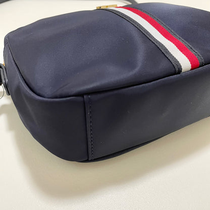TOMMY HILFIGER トミーヒルフィガー ショルダーバッグ 斜め掛け ミニバッグ レディース ナイロン シンプル ネイビー