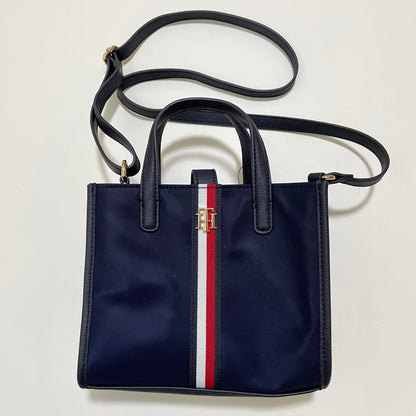 TOMMY HILFIGER トミーヒルフィガー ショルダーバッグ 斜め掛け ミニバッグ レディース ナイロン シンプル ネイビー
