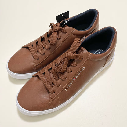 TOMMY HILFIGER トミーヒルフィガー スニーカー 27cm レースアップ メンズ 靴 シューズ おしゃれ 茶 ブラウン