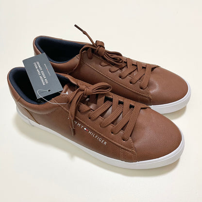 TOMMY HILFIGER トミーヒルフィガー スニーカー 27cm レースアップ メンズ 靴 シューズ おしゃれ 茶 ブラウン