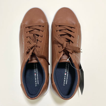 TOMMY HILFIGER トミーヒルフィガー スニーカー 27cm レースアップ メンズ 靴 シューズ おしゃれ 茶 ブラウン