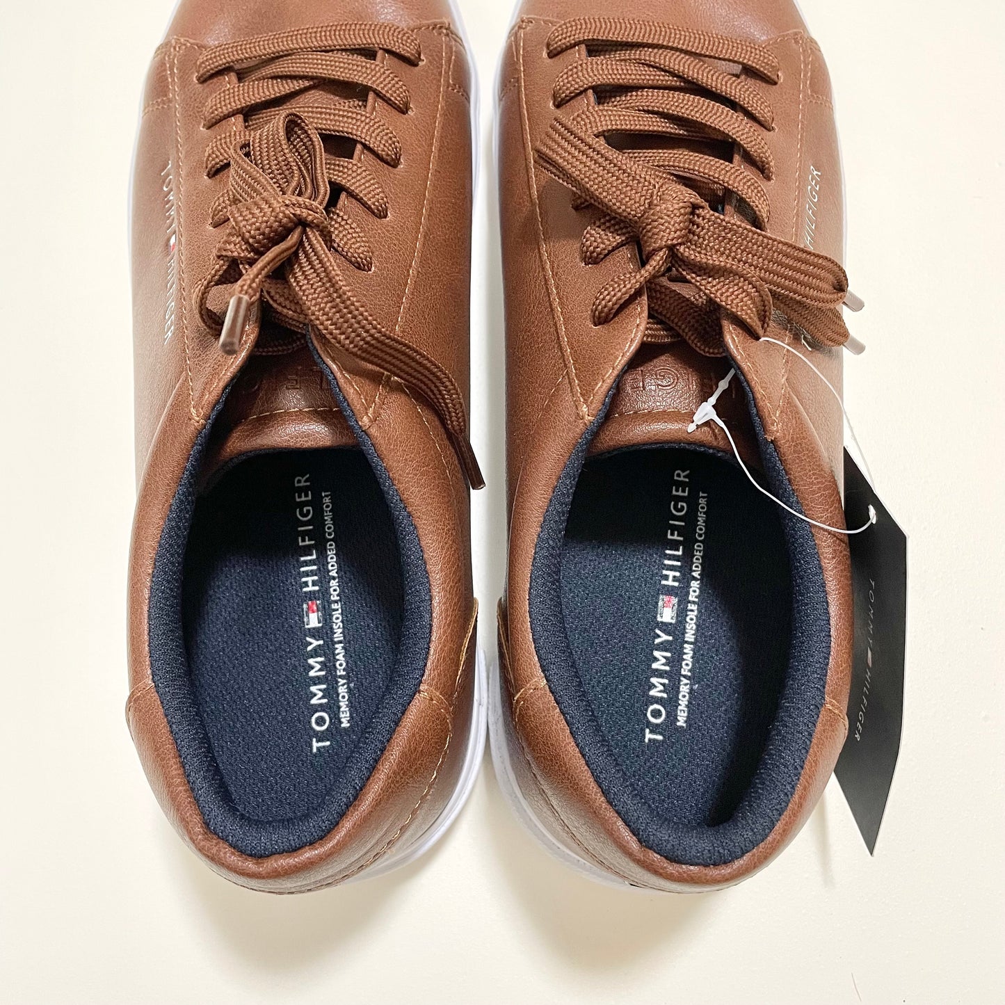 TOMMY HILFIGER トミーヒルフィガー スニーカー 27cm レースアップ メンズ 靴 シューズ おしゃれ 茶 ブラウン