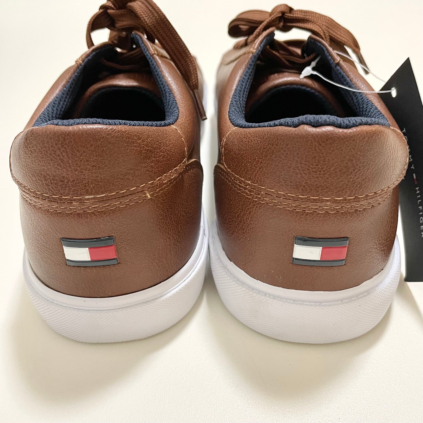 TOMMY HILFIGER トミーヒルフィガー スニーカー 27cm レースアップ メンズ 靴 シューズ おしゃれ 茶 ブラウン