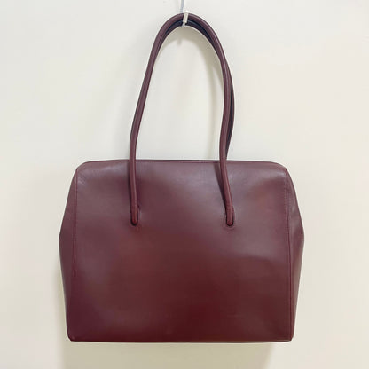 Cartier カルティエ トートバッグ マストライン 肩掛け レザー レディース ボルドー 美品 中古
