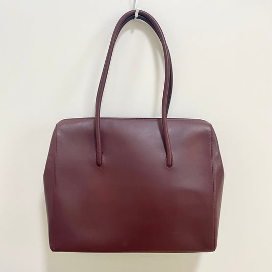 Cartier カルティエ トートバッグ マストライン 肩掛け レザー レディース ボルドー 美品 中古