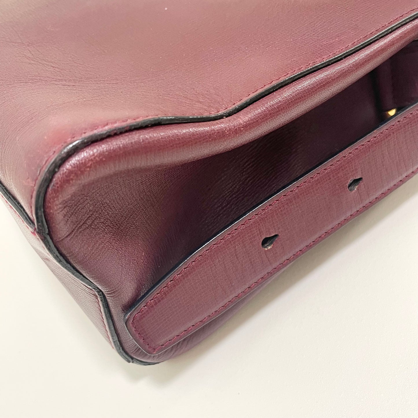 Cartier カルティエ ショルダーバッグ ターンロック マストライン 斜め掛け レザー レディース 美品 ボルドー 中古