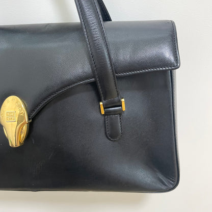 GIVENCHY ジバンシー ハンドバッグ フォーマルバッグ ミニバッグ レディース シンプル 黒 ブラック 美品 中古