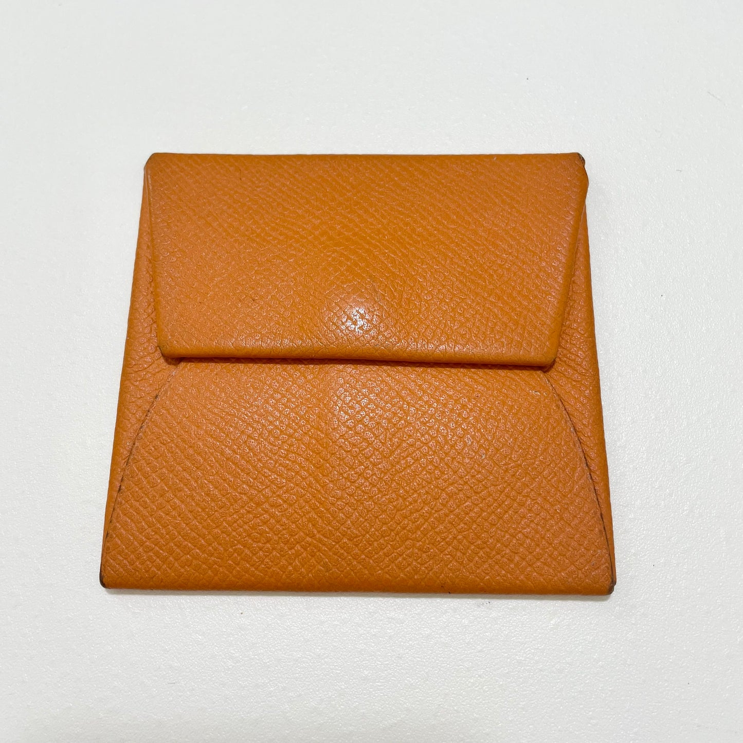 HERMES エルメス コインケース 小銭入れ バスティア エバーカラー シンプル レディース オレンジ 美品 中古