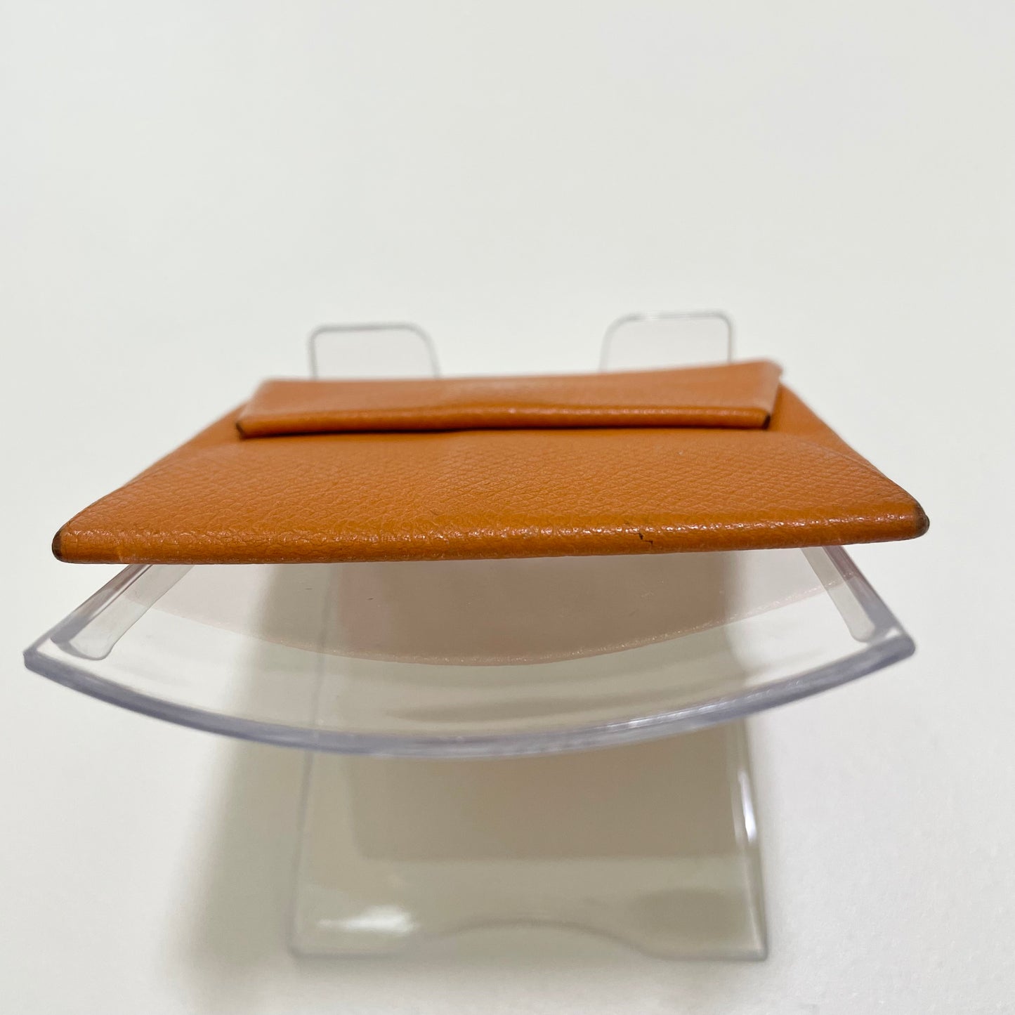 HERMES エルメス コインケース 小銭入れ バスティア エバーカラー シンプル レディース オレンジ 美品 中古