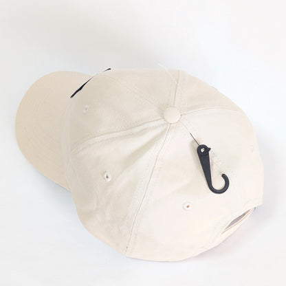 Calvin Klein キャップ ベージュ 帽子 センターロゴ 男女兼用 白