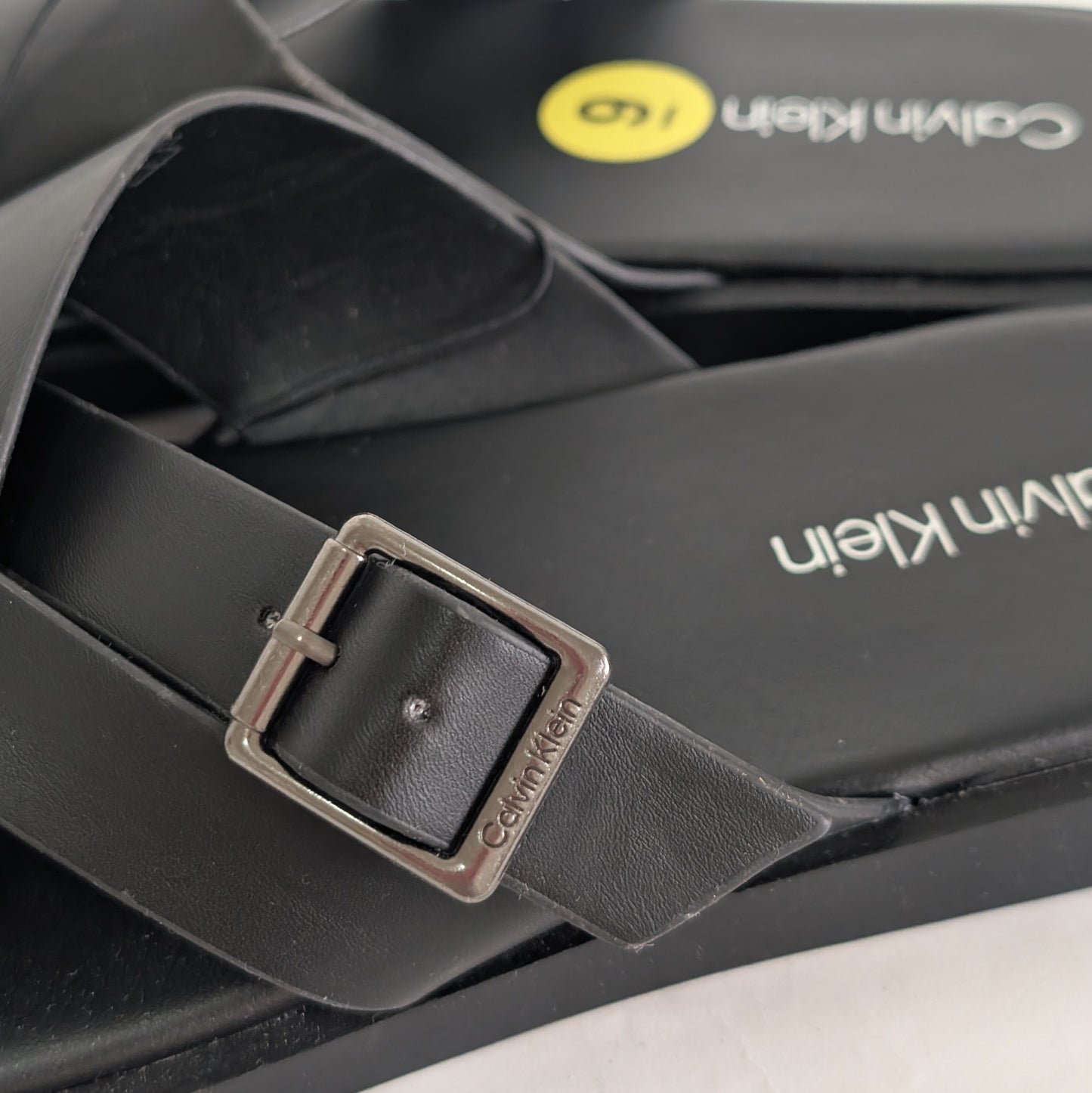 Calvin Klein サンダル ブラック スリップオン 無地 27㎝ メンズ