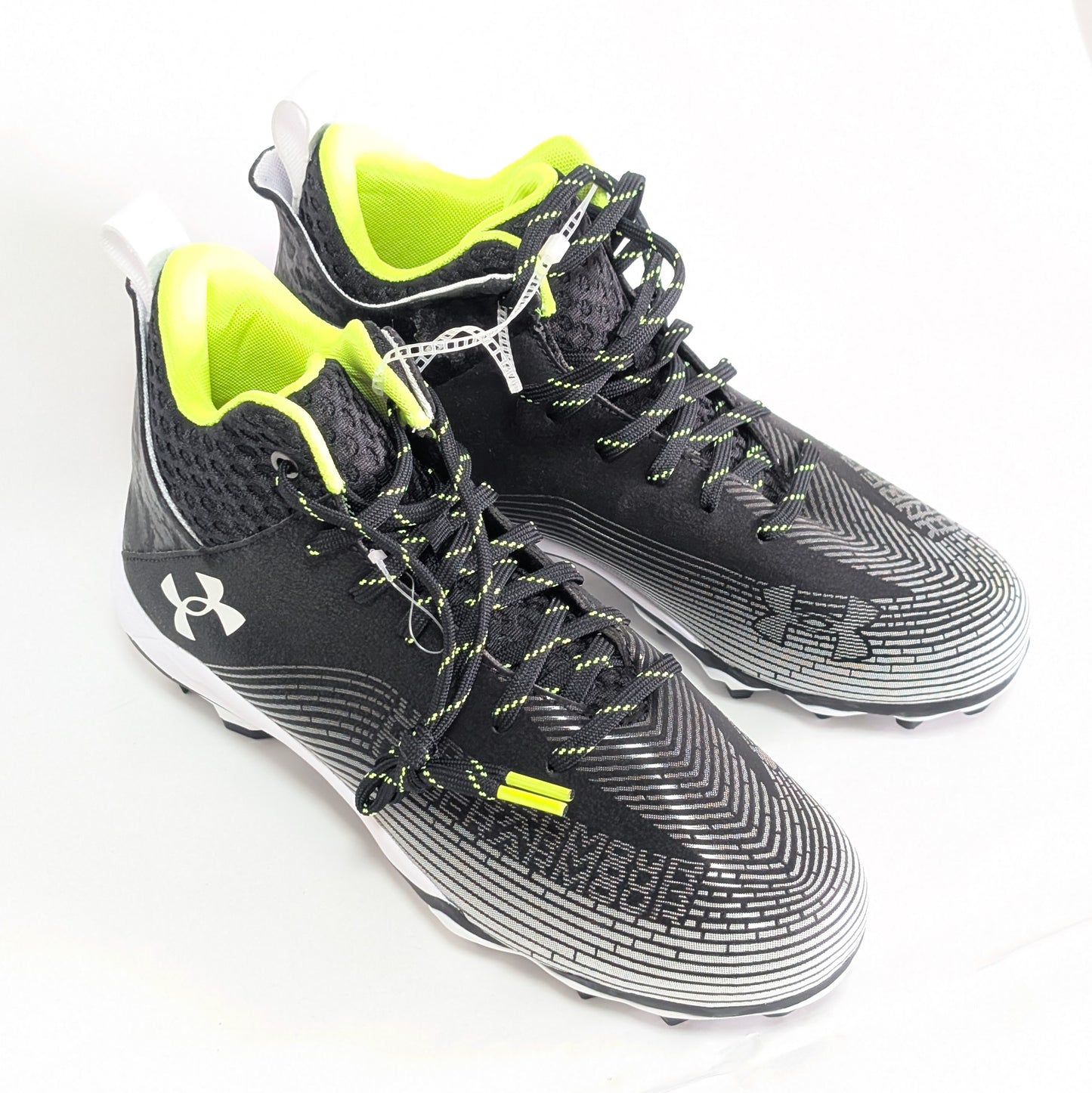 Under Armour アンダーアーマー 28㎝ アメフトスパイク 黒 蛍光緑