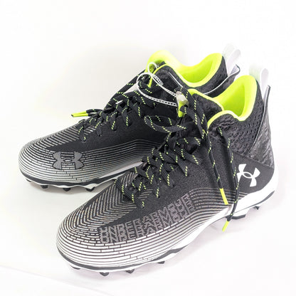 Under Armour アンダーアーマー 28㎝ アメフトスパイク 黒 蛍光緑