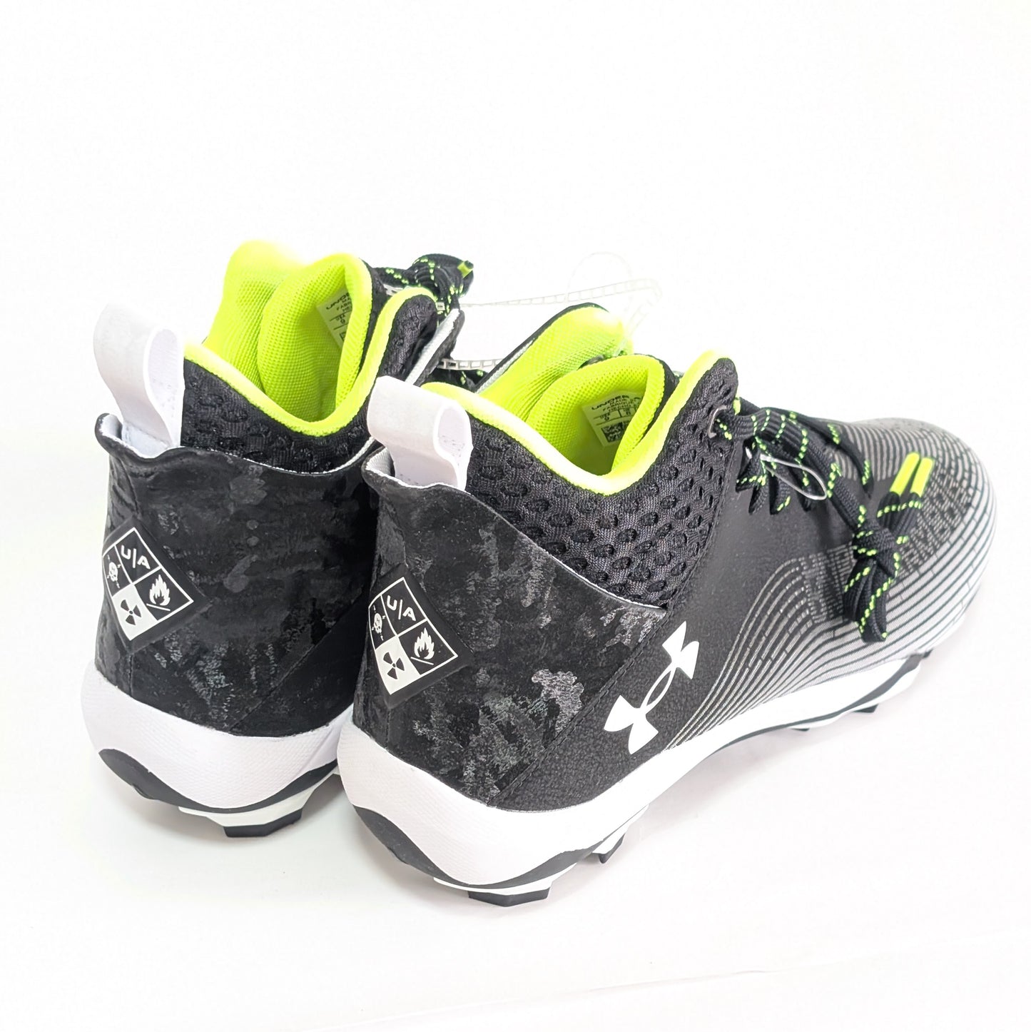 Under Armour アンダーアーマー 28㎝ アメフトスパイク 黒 蛍光緑