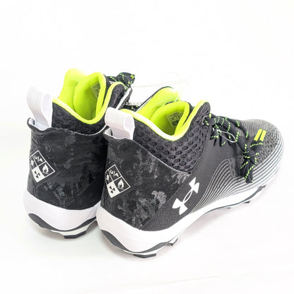 Under Armour アンダーアーマー 28㎝ アメフトスパイク 黒 蛍光緑