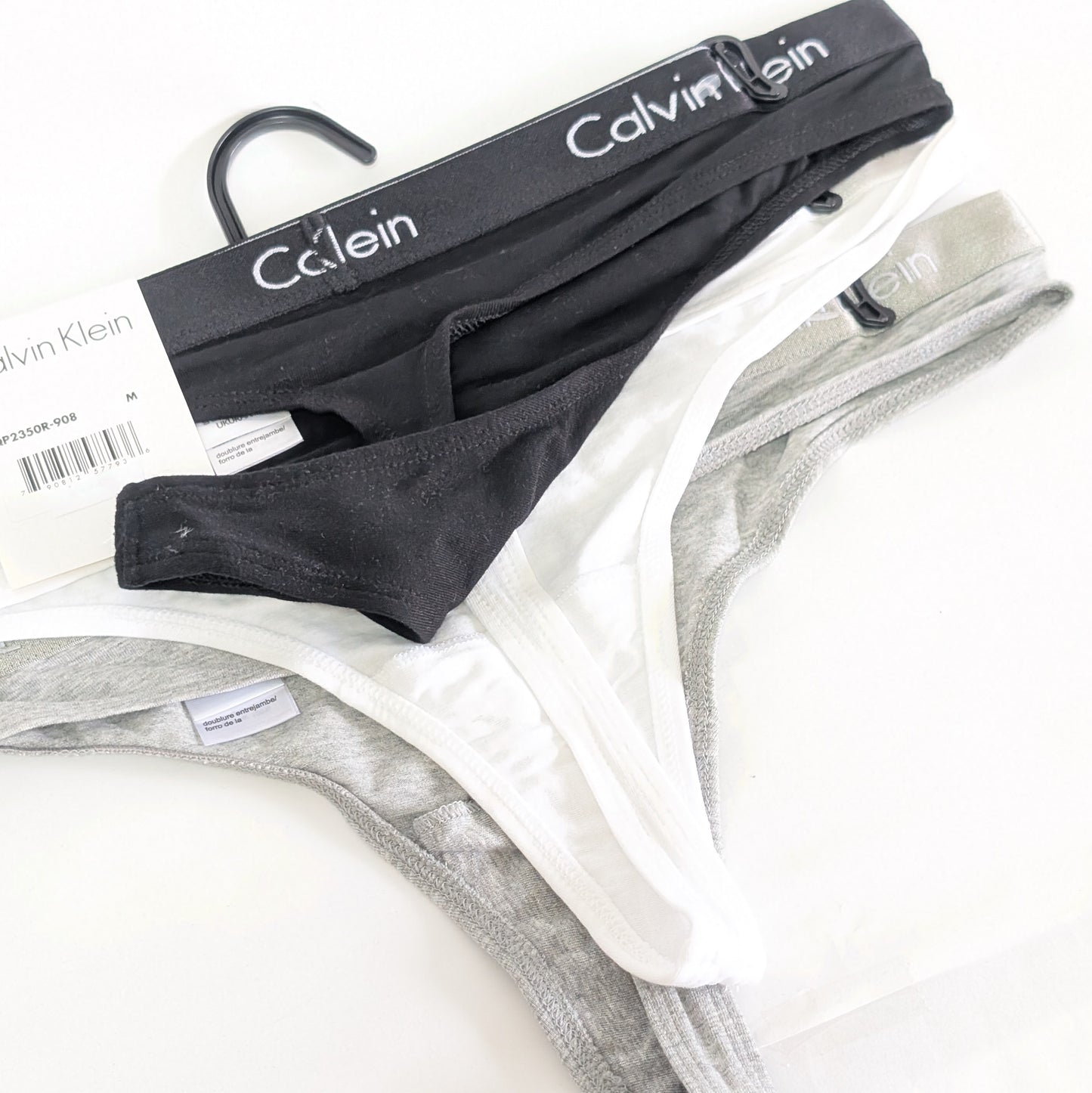 カルバンクライン Tバックショーツ M 3色セット ホワイト ブラック グレー