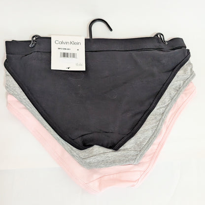 CalvinKlein レディース 下着 ショーツ ビキニ 3枚セット ピンク グレー ブラック M