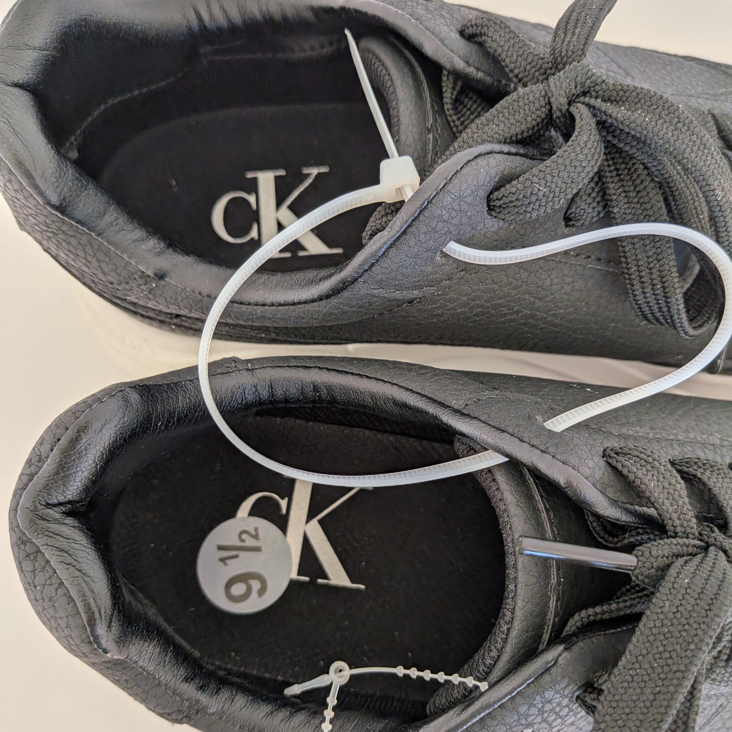 CalvinKlein スニーカー ブラック 27.5cm シンプル 無地 おしゃれ シューズ