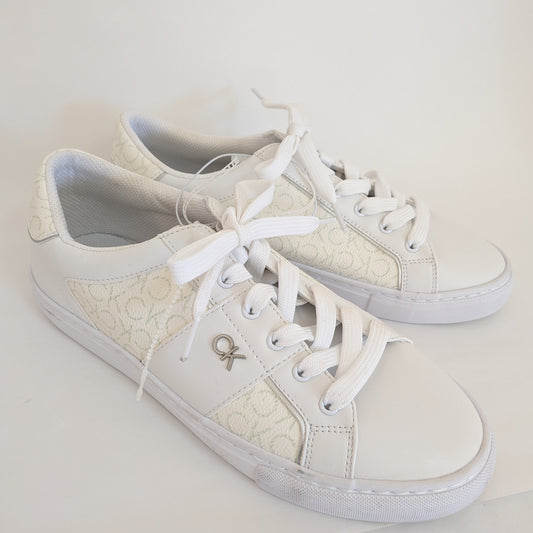 CalvinKlein スニーカー ホワイト 27.5cm CKロゴ シンプル おしゃれ メンズ