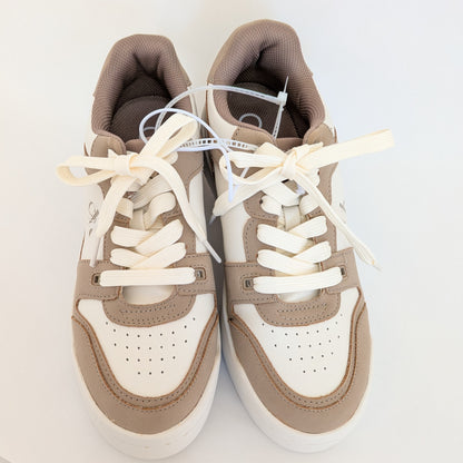 Calvin Klein スニーカー ベージュ 人気色 CKロゴ ワンポイント 27.5cm